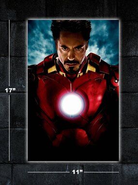 Iron Man poster - 11x17 art print merch marvel movie Robert Downey Jr Tony Stark
